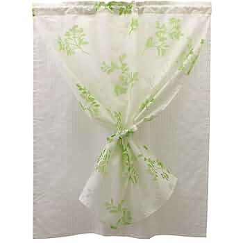 Amazon｜SunnyDayFabric カフェカーテン 2重小窓カーテン 約90cm